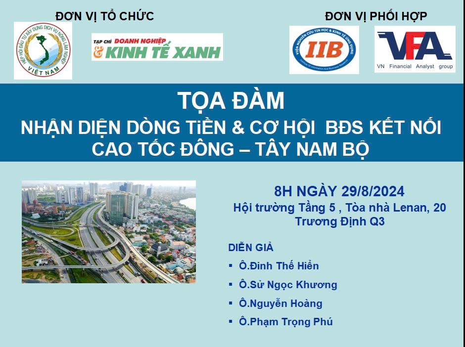 Tọa đàm BĐS 29082024