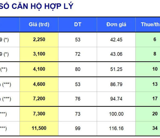 NHẬN ĐỊNH CĂN HỘ PHÙ HỢP CHO NGƯỜI TRẺ CẬN TRUNG LƯU (mua để ở hoặc cho thuê) !